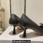 Jimmy Choo Heel 6.5cm Rosalia Flowers 65 Rose Nappa Leather Pumps Black 2024