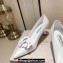 Jimmy Choo Heel 6.5cm Rosalia Flowers 65 Rose Nappa Leather Pumps White 2024