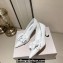 Jimmy Choo Heel 6.5cm Rosalia Flowers 65 Rose Nappa Leather Pumps White 2024