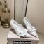 Jimmy Choo Heel 6.5cm Rosalia Flowers 65 Rose Nappa Leather Pumps White 2024