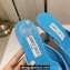 Jimmy Choo Heel 10cm Maryanne Mule 100 Calf Leather Pointed-Toe Mules Blue 2024