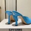 Jimmy Choo Heel 10cm Maryanne Mule 100 Calf Leather Pointed-Toe Mules Blue 2024
