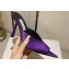 Jimmy Choo Heel 10cm Maryanne Mule 100 Satin Pointed-Toe Mules Purple 2024