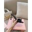 Miu Miu Heel 8.5cm Satin Slide sandals with artificial crystals 5XX630 Black 2024