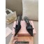 Miu Miu Heel 5.5cm Satin slingback pumps with artificial crystals 5I053E Black 2024