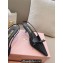 Miu Miu Heel 5.5cm Satin slingback pumps with artificial crystals 5I053E Black 2024