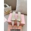 Miu Miu Heel 5.5cm Satin slingback pumps with artificial crystals 5I053E Pink Gold 2024