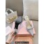 Miu Miu Heel 10.5cm Satin slingback pumps with artificial crystals 5I053E Silver 2024