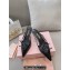 Miu Miu Heel 5.5cm Patent leather slingbacks with buckles 5I013E Black 2024