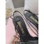 Miu Miu Heel 5.5cm Patent leather slingbacks with buckles 5I013E Black 2024