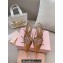 Miu Miu Heel 5.5cm Patent leather slingbacks with buckles 5I013E Brown 2024
