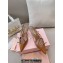 Miu Miu Heel 5.5cm Patent leather slingbacks with buckles 5I013E Brown 2024