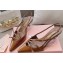 Miu Miu Heel 5.5cm Patent leather slingbacks with buckles 5I013E Brown 2024