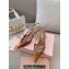 Miu Miu Heel 5.5cm Patent leather slingbacks with buckles 5I013E Brown 2024