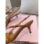 Miu Miu Heel 5.5cm Patent leather slingbacks with buckles 5I013E Brown 2024