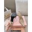 Miu Miu Heel 10.5cm Patent leather slingbacks with buckles 5I013E Beige 2024