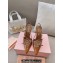 Miu Miu Heel 10.5cm Patent leather slingbacks with buckles 5I013E Brown 2024