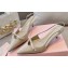 Miu Miu Heel 5.5cm Patent leather slingbacks with bow Beige 2024