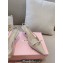 Miu Miu Heel 5.5cm Patent leather slingbacks with bow Beige 2024