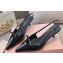 Miu Miu Heel 5.5cm Patent leather slingbacks with bow Black 2024