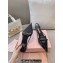 Miu Miu Heel 5.5cm Patent leather slingbacks with bow Black 2024