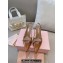 Miu Miu Heel 5.5cm Patent leather slingbacks with bow Brown 2024