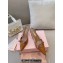 Miu Miu Heel 5.5cm Patent leather slingbacks with bow Brown 2024