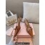 Miu Miu Heel 5.5cm Patent leather slingbacks with bow Brown 2024
