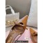 Miu Miu Heel 5.5cm Patent leather slingbacks with bow Brown 2024