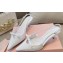 Miu Miu Heel 5.5cm Patent leather slingbacks with bow White 2024