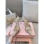 Miu Miu Heel 10.5cm Patent leather slingbacks with bow Beige 2024