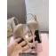 Miu Miu Heel 10.5cm Patent leather slingbacks with bow Beige 2024