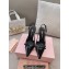 Miu Miu Heel 10.5cm Patent leather slingbacks with bow Black 2024