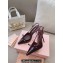 Miu Miu Heel 10.5cm Patent leather slingbacks with bow Burgundy 2024