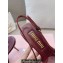 Miu Miu Heel 10.5cm Patent leather slingbacks with bow Burgundy 2024