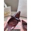 Miu Miu Heel 10.5cm Patent leather slingbacks with bow Burgundy 2024