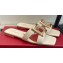 Roger Vivier Metal Buckle Mules in Leather White 2024