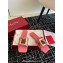 Roger Vivier Metal Buckle Mules in Leather Dark Pink 2024