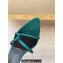 Saint Laurent Heel 10cm clara sandals in crepe satin 742236 Green 2024