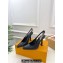 Louis Vuitton Heel 9.5cm Sparkle Slingback Pumps in Calf leather Black 2024