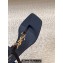 Saint Laurent Heel 6cm cassandra sandals in smooth leather 731606 Black 2024