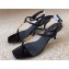 Saint Laurent Heel 6cm cassandra sandals in leather 731606 Patent Black 2024