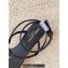 Saint Laurent Heel 6cm cassandra sandals in leather 731606 Patent Black 2024