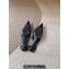 Saint Laurent Heel 3cm cherish slingback pumps in Suede leather with rhinestones 755341 Black 2024