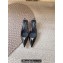 Saint Laurent Heel 3cm cherish slingback pumps in glazed leather with rhinestones 755341 Black 2024