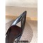 Saint Laurent Heel 3cm cherish slingback pumps in glazed leather with rhinestones 755341 Black 2024