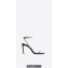 Saint Laurent Heel 10cm georgia sandals in crepe satin with rhinestones 720656 Black 2024