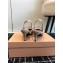 Miu Miu Heel 6.5cm Patent Leather Logo-band Slingback Pumps Beige 2024