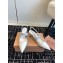 Miu Miu Heel 6.5cm Patent Leather Logo-band Slingback Pumps White 2024