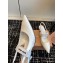Miu Miu Heel 6.5cm Patent Leather Logo-band Slingback Pumps White 2024